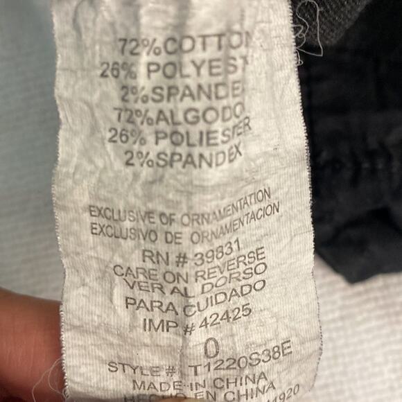 Jolt skinny Jeans Size 0 Black with Zipper pockets. - Picture 14 of 15